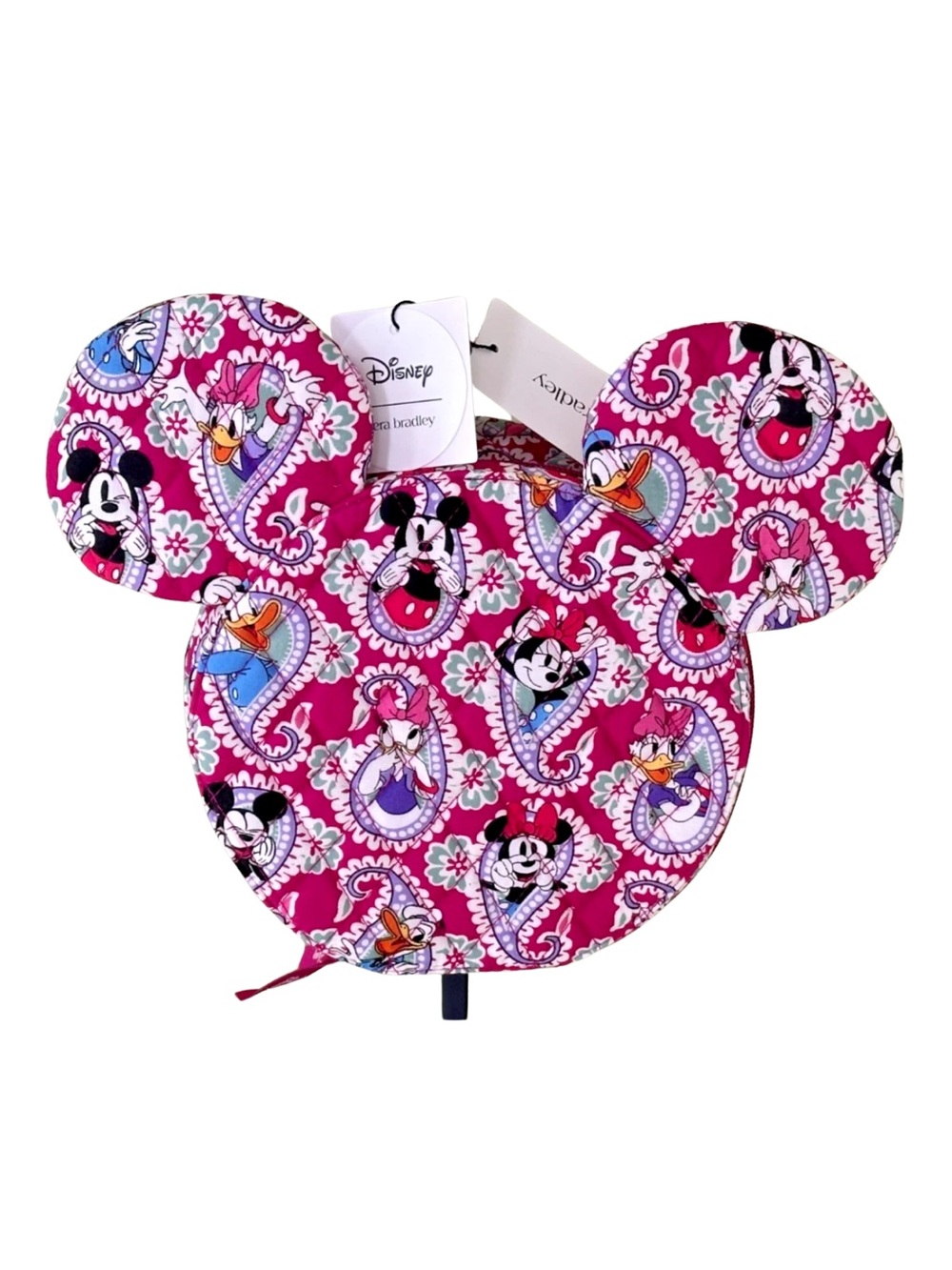 NWT Vera Bradley Disney Minnie Mouse, Mickey Mouse, & Daisy Pink Cosmetic Case